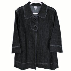 Venezia Black Jean Jacket